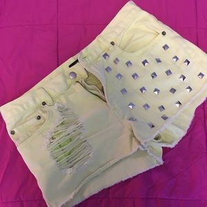 Forever 21 Yellow Shorts